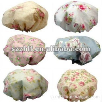 PVC shower cap with cute image